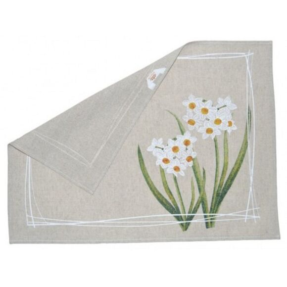 Linen Tea Towels - Spring Flowers Kitchen Towel Set (23x18" each) Linen / Cotton - Picture 7 of 9